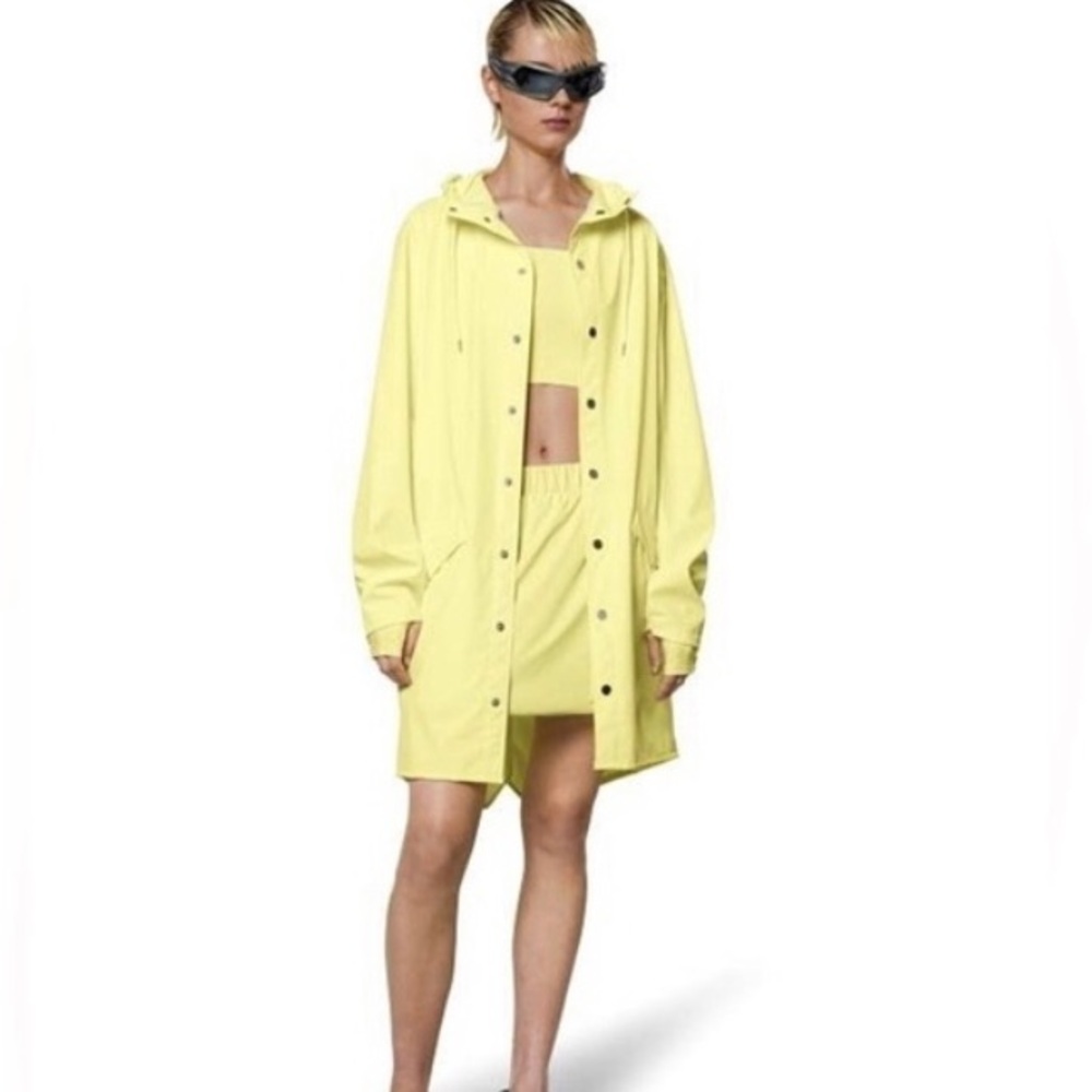 Rains Jacket Curve Rain Jacket Straw Yellow Raincoat Waterproof XL